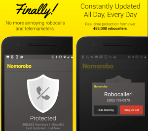 Nomorobo-spam call blocking app