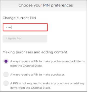 change current PIN