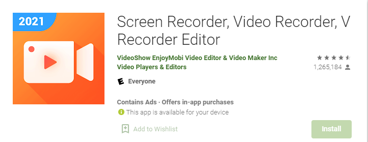  V Screen Recorder