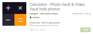 Calculator Vault