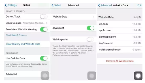 steps to track browsing history in iPhone