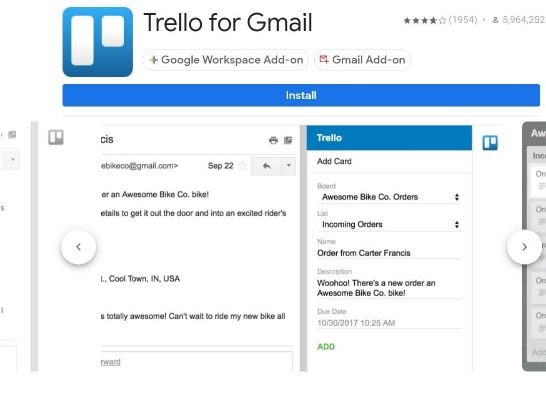 Trello- Gmail add-ons for hyper productivity