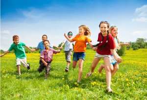 playing outdoor games