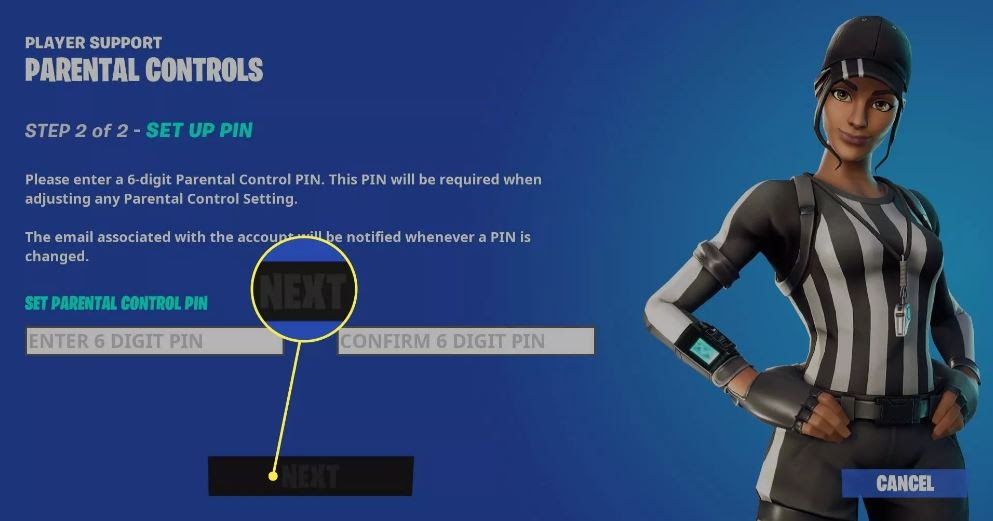 fortnite parental controls