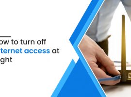 How to turn off internet access at night