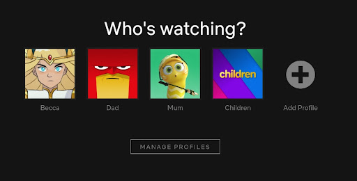 kids profile netflix