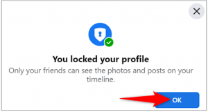 locked facebook profile