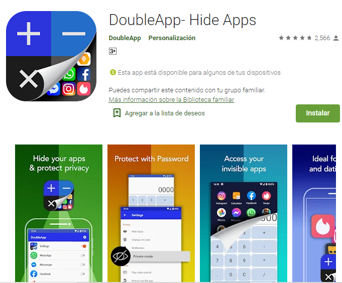 Doubleapp Hide apps