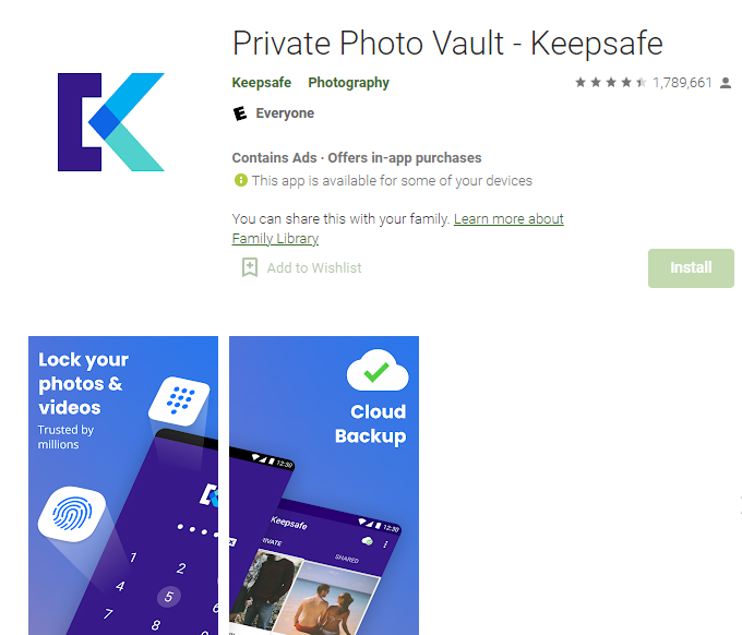 KeepSafe Photo vault