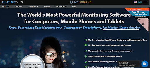 FlexiSpy monitoring app