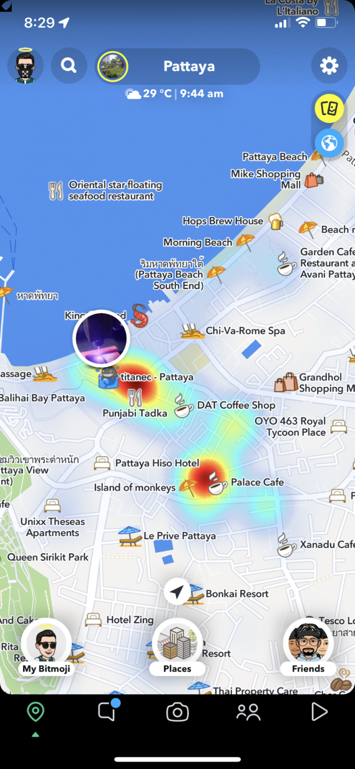 snapchat travel history