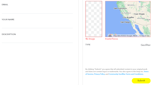 Submit your Snapchat GeoFilter